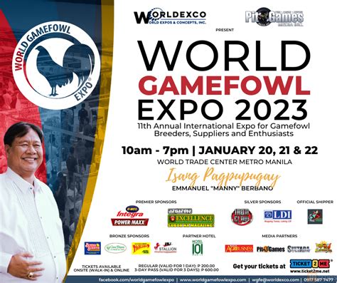 WGE (Jan 2025), World Gamefowl Expo, Pasay Philippines .